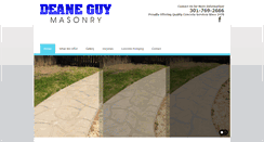 Desktop Screenshot of deaneguymasonry.com